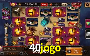 40jogo cadastro — tela de formulário no app oficial